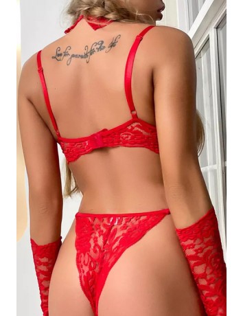 Dantelli Fantezi Bralet Takım