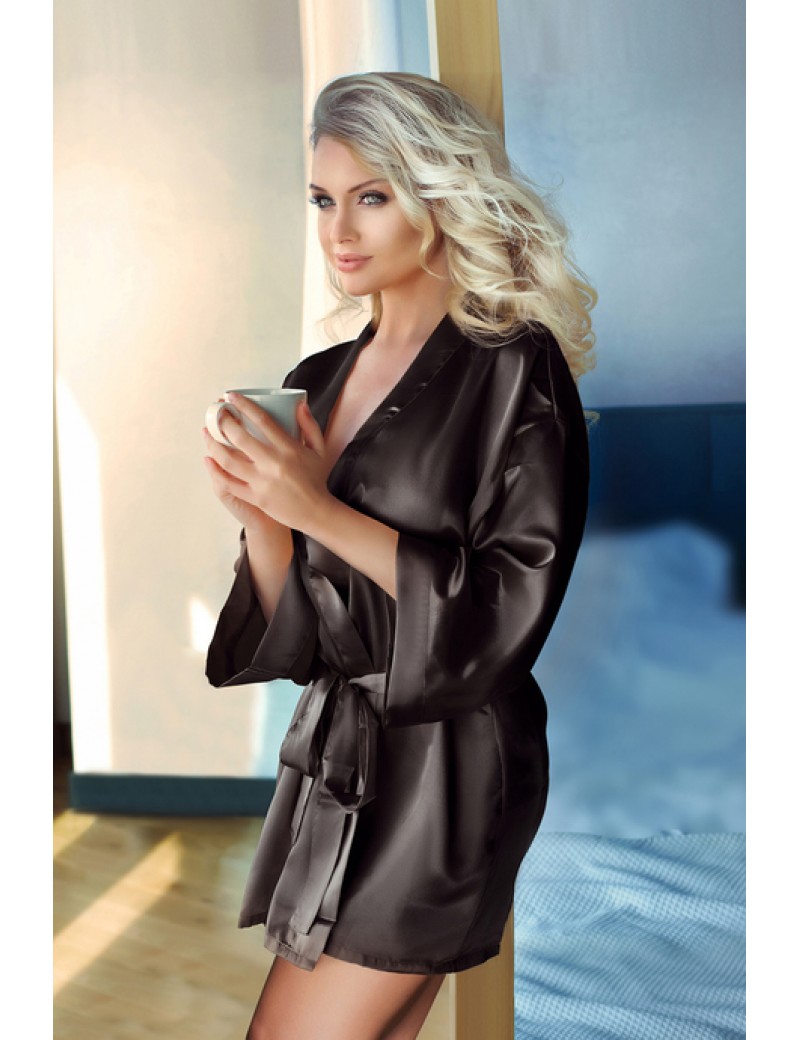 Kuşaklı Saten Sabahlık
