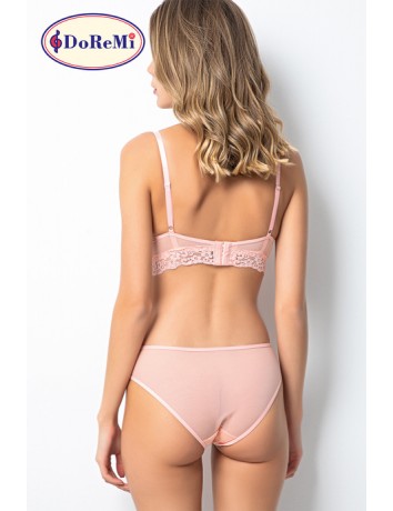 DoReMi Push-Up Dolgulu Geniş Kanatlı Dantelli Sütyen Takım