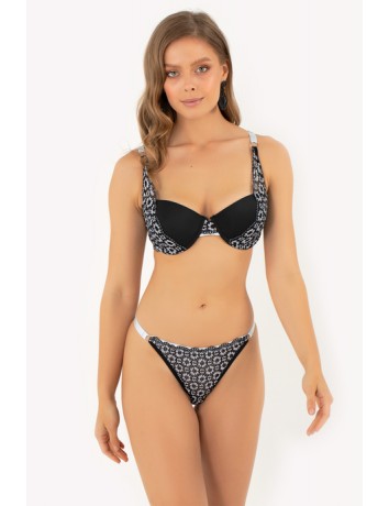 DoReMi Violet Push-Up Dolgulu Dantel Detaylı Sütyen Takım