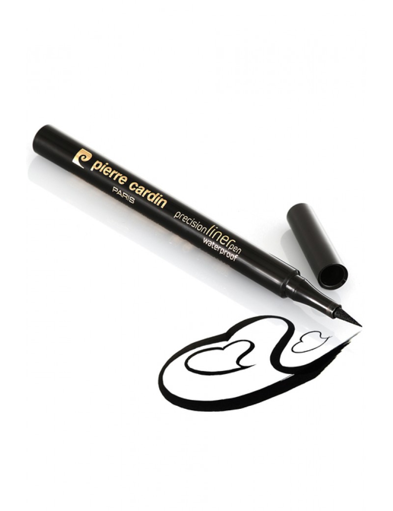 Pierre Cardin Precısıon Lıner Pen Waterproof- Mürekkep Etkili, Su Geçirmez Göz Sürmesi -Eyeliner-Siyah- 785