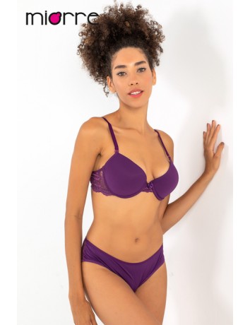 Miorre Push-Up Dolgulu Dantel Detaylı Sütyen Takım