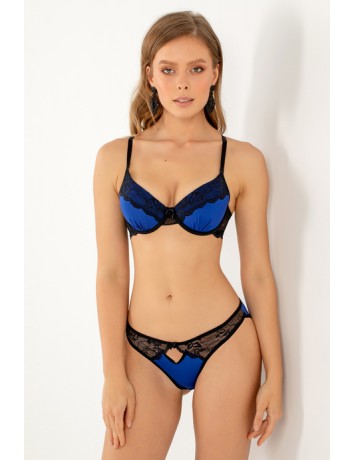 Miorre Push-Up Dolgulu Dantel Detaylı Sütyen Takım