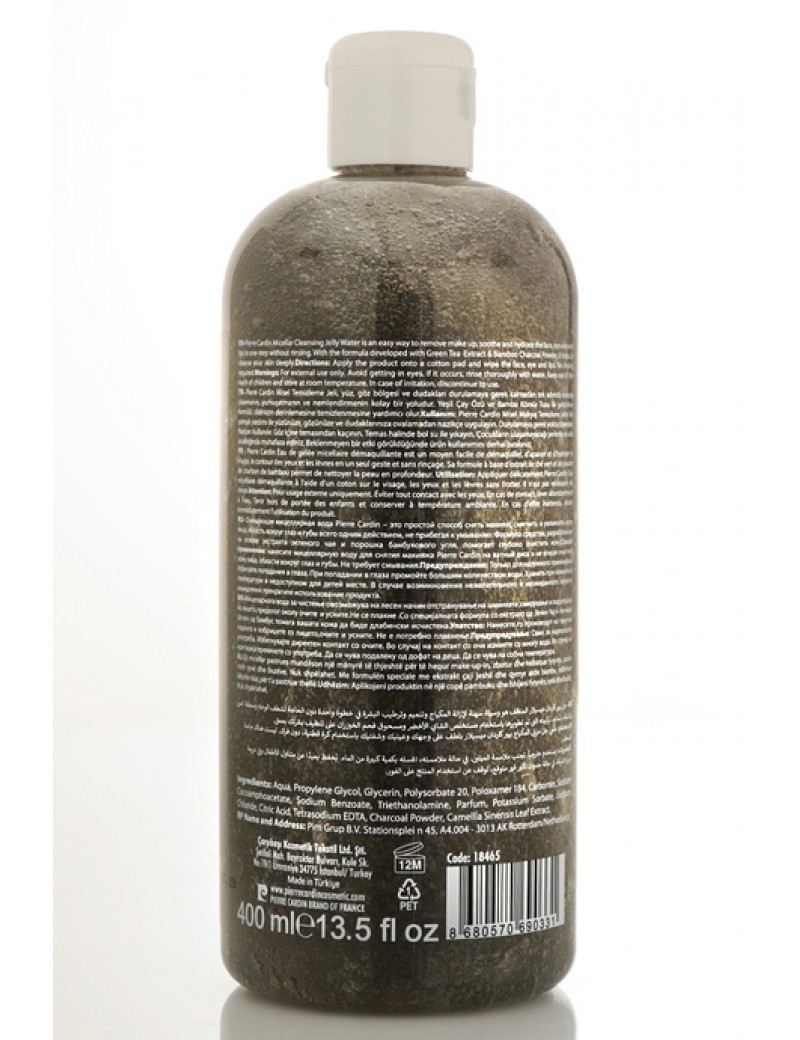 Pierre Cardin Gently Cleansing Micellar Water with Charcoal Powder & Green Tea-Makyaj Temizleme Suyu 400 ml