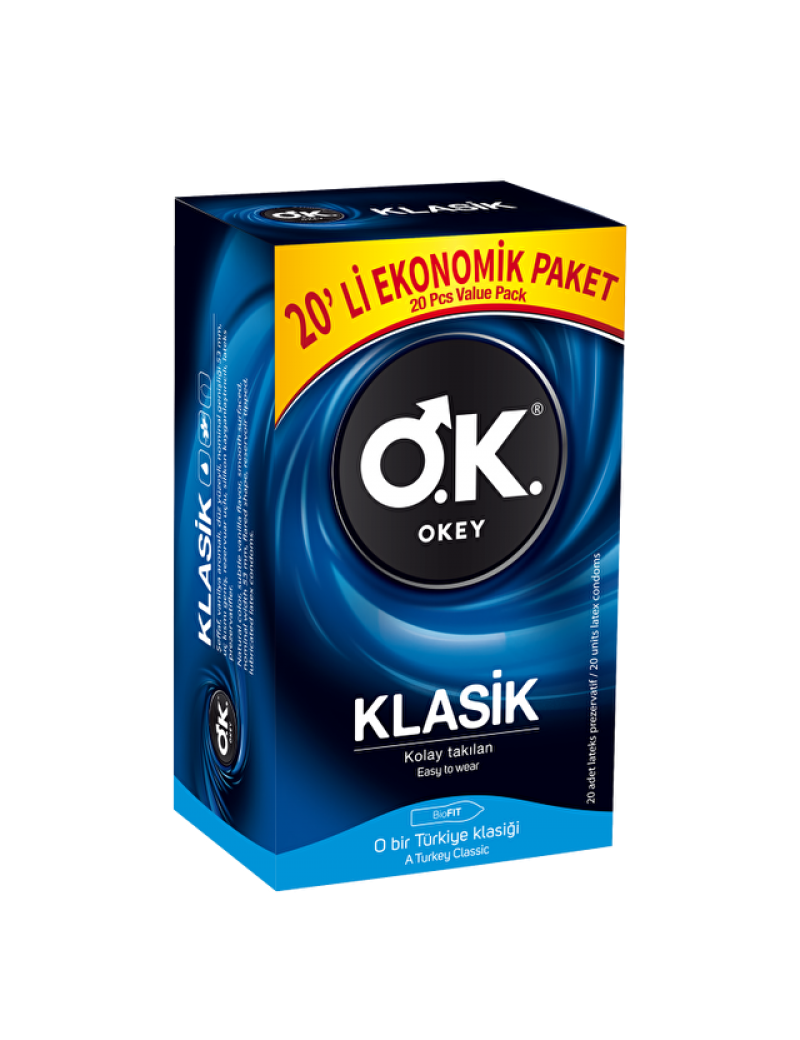 OKEY Klasik 20'Li Prezervatif