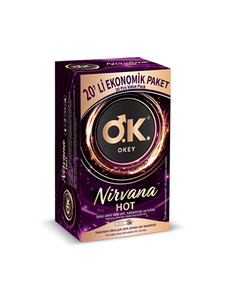 OKEY Nirvana Hot 20'Li Prezervatif