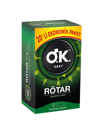 OKEY Rötar 20'Li Prezervatif