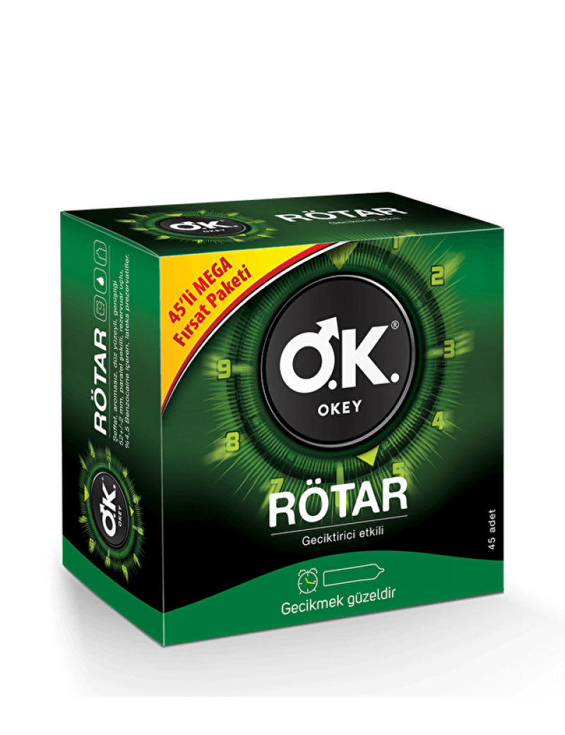OKEY Rötar 45'Li Prezervatif