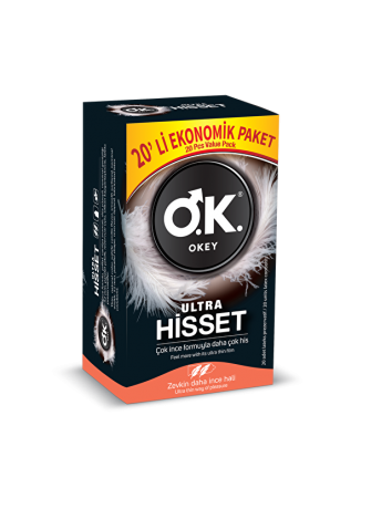 OKEY Ultra Hisset 20'Li Prezervatif