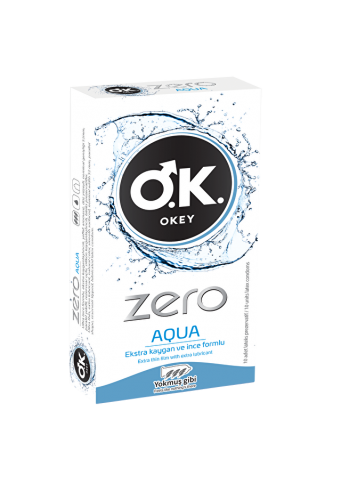 OKEY Zero Aqua 10'Lu Prezervatif