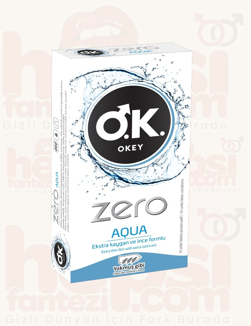 OKEY Zero Aqua 10'lu Prezervatif