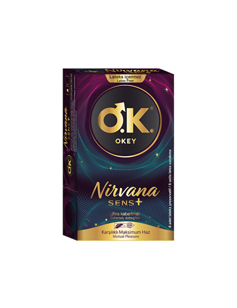 OKEY Nirvana Sens 8’Li Prezervatif